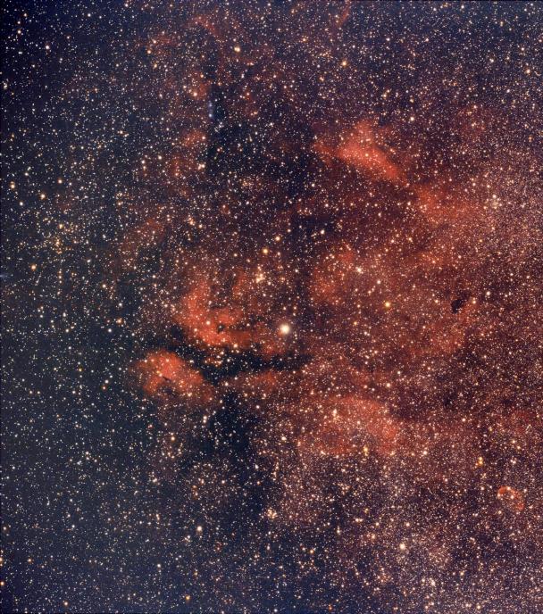 Nebulae close to Gamma Cygnus