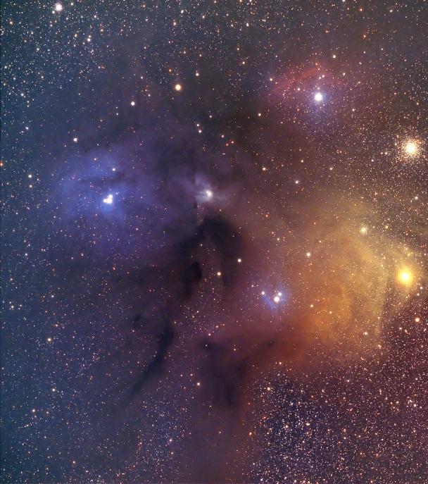 Rho Ophiucus and Antares