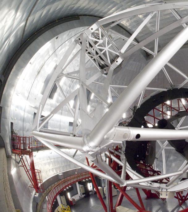 Inside the Gran Telescopio CANARIAS dome (GTC)