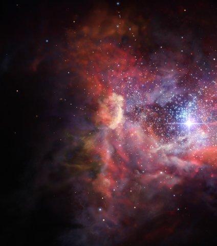 Detectado el polvo interestelar de una de las galaxias más lejanas conocidas