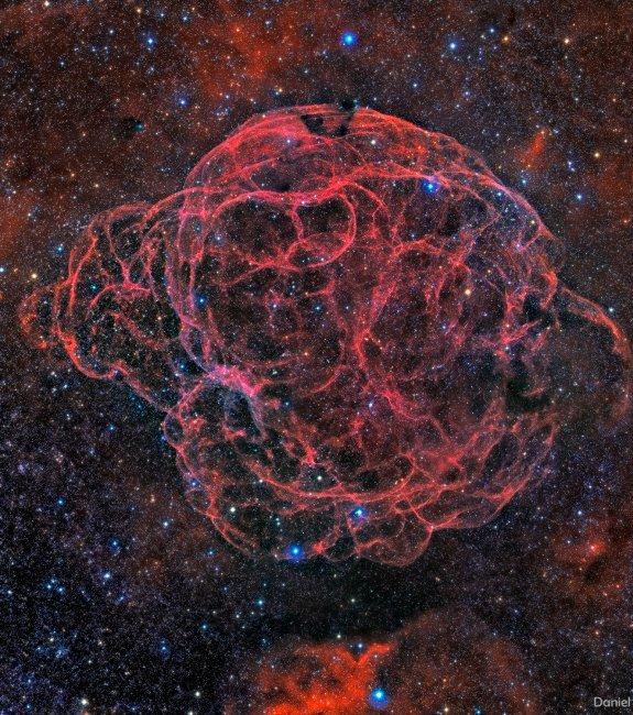 La Nebulosa Espagueti, nueva imagen del astrógrafo remoto del IAC