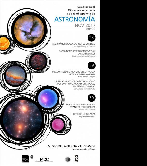 Astrofísicos del IAC se suman al XXV Aniversario de la Sociedad Española de Astronomía con charlas de divulgación en Canarias