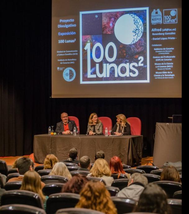 Inaugurada la exposición “100 Lunas cuadradas” en el Museo de la Ciencia y el Cosmos