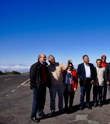 Representatives of the TMT visit the IAC and its observatories