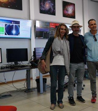 Estrellas de la literatura ‘tocan el cielo’ en el Observatorio de La Palma