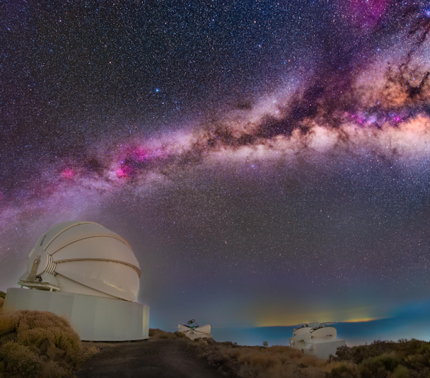 Two-meter Twin Telescope (TTT), a robotic facility located at the Teide Observatory in Tenerife, Canary Islands.