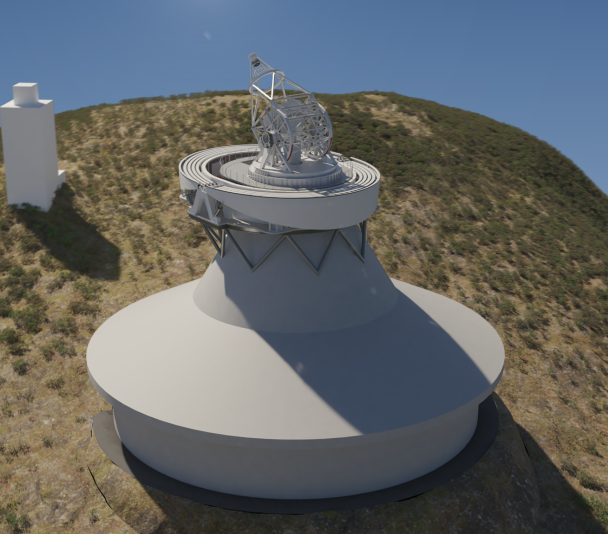 Eurpoean Solar Telescope (EST) location with the Swedish Solar Tower (SST)