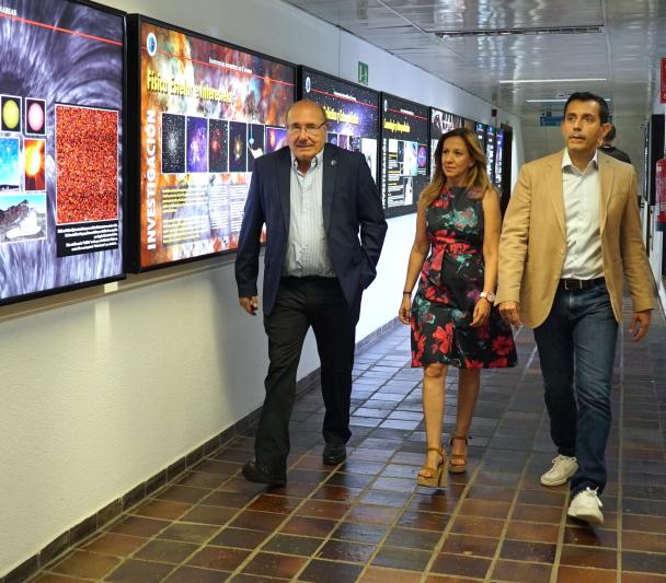 Visita Rosa Dávila y Juan José Martínez al IAC Visita Rosa Dávila y Juan José Martínez al IAC