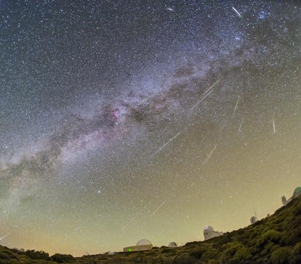 Perseidas desde el Observatorio del Teide