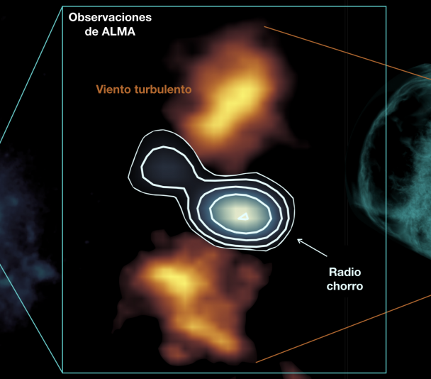 Jet blowing bubbles in the Teacup galaxy
