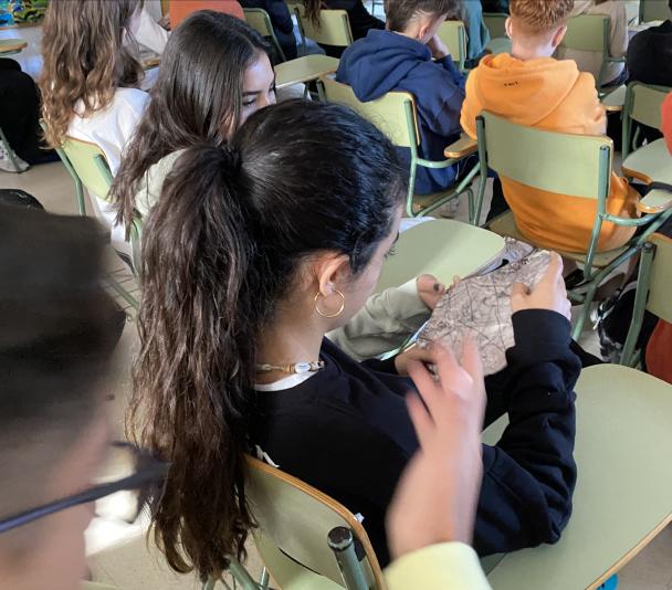 Attendees at the talk "The history of the Universe in 24 hours" at IES Santa Úrsula