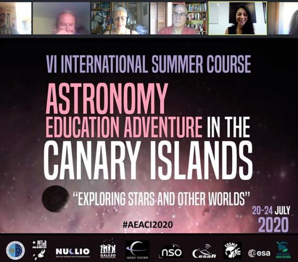 Sesión inaugural curso "Astronomy Education Adventure in the Canary Islands 2020" Sesión inaugural curso "Astronomy Education Adventure in the Canary Islands 2020"