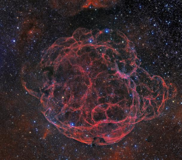 Remnant of Supernova Sharpless 2-240 (Simeis 147) or "Spaghetti Nebula". Remnant of Supernova Sharpless 2-240 (Simeis 147) or "Spaghetti Nebula".