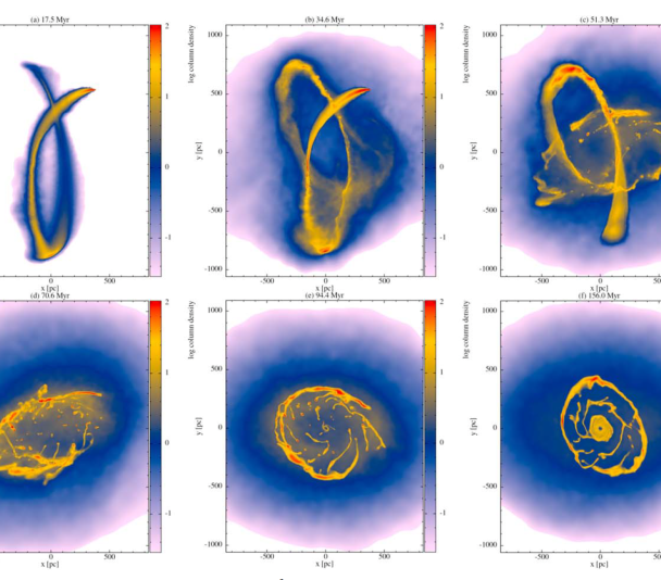 Simulación del proceso de acreción en el agujero negro de Andrómeda