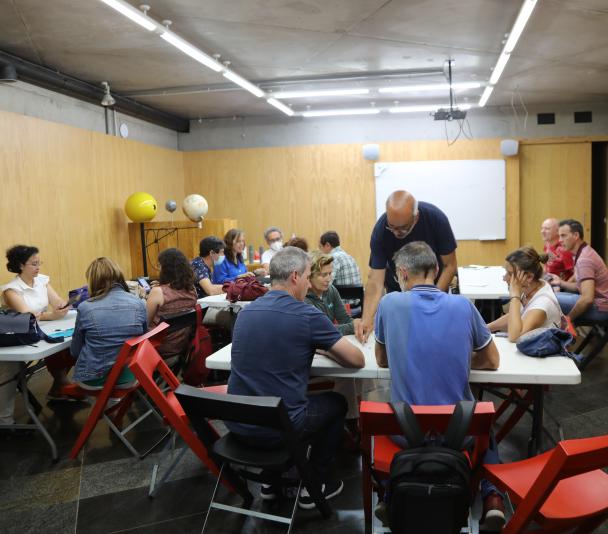 Docentes durante uno de los talleres en el MCC