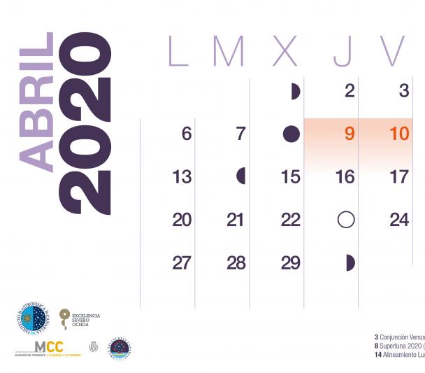 Calendario 2020 Abril