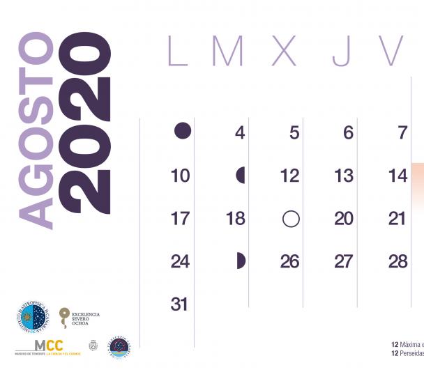 Calendario 2020 Agosto