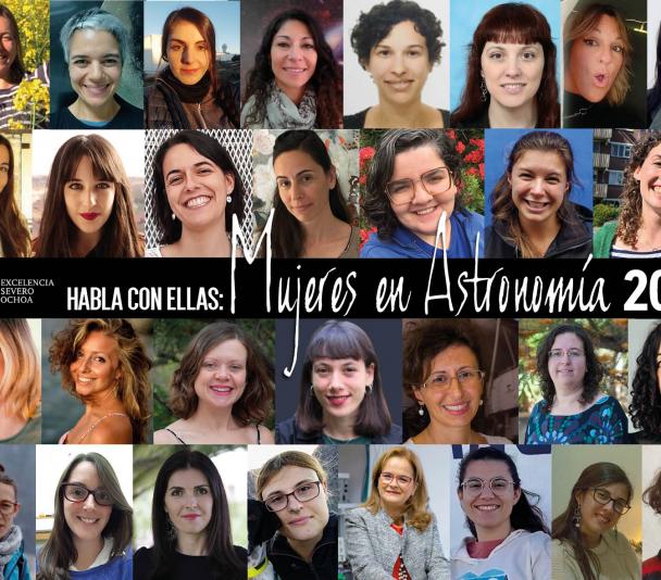 Cartel anunciador del proyecto "Habla con Ellas: Mujeres en Astronomía" edición 2023