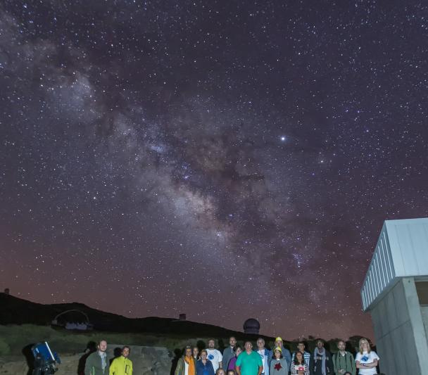 Actividades de Amanar en el Observatorio del Roque de los Muchachos, en la Palma.