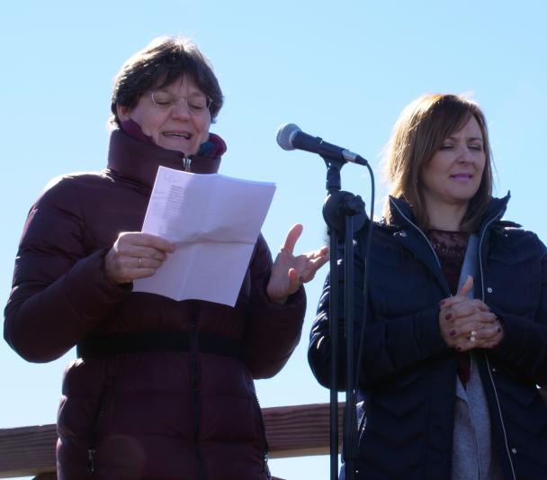 Algunos asistentes al acto de colocación de la placa y de conmemoración del 30º aniversario de la Ley del Cielo