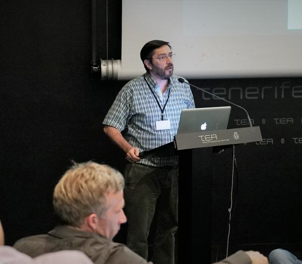 Javier Licandro, IAC Research Coordinator, during the closing of DNC 2019.