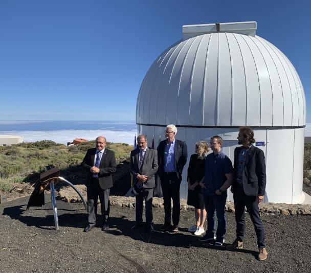Inauguration of the ARTEMIS telescope at the Teide Observatory.