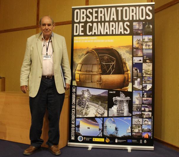 Michael Disney at the IAU Symposium 355, at the University of La Laguna.