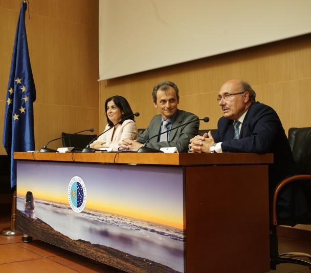 Rueda de prensa tras el Consejo Rector del IAC