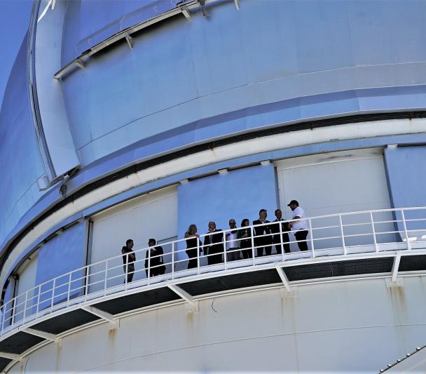 Representantes políticos de instituciones canarias visitan el GTC