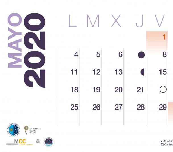 Calendario 2020 Mayo