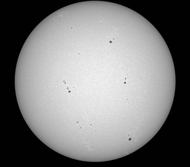 Sol luz visible 23 junio 23