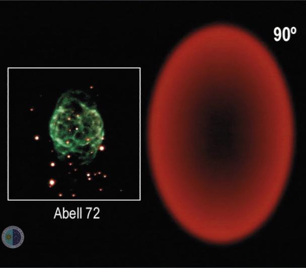 Nebulosas planetarias elípticas según el ángulo de visión