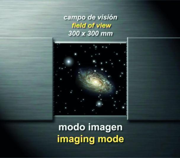 Observación de un objeto astronómico con rendija larga