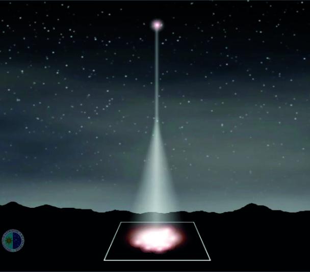 La atmósfera distorsiona un rayo de luz