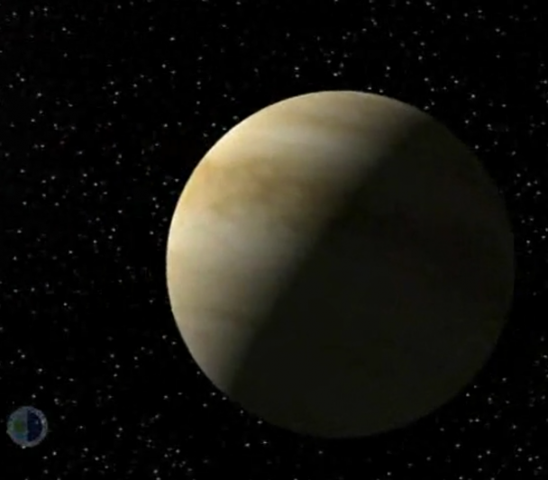 Through the dense atmosphere of Venus to its ground