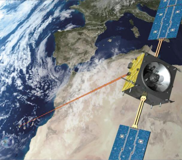 Laser comunication with the satelite Smart 1