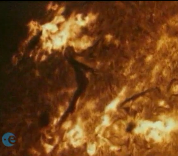 Solar prominence and solar flare