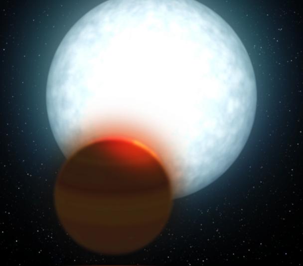 Ultra hot Jupiter - Artist's impression. Credit: Gabriel Pérez Díaz, SMM (IAC). 