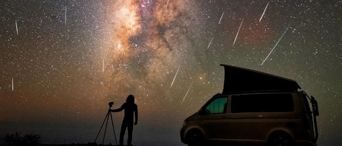 Observación de una lluvia de estrellas