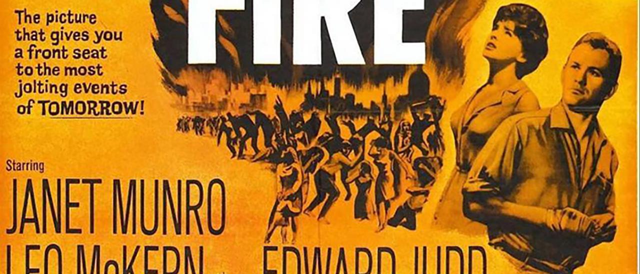 Cartel de la película "El día que la Tierra se incendió" (Val Guest, 1961)