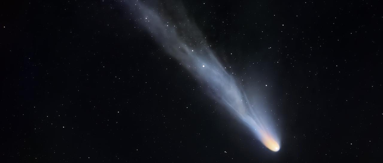 El cometa 12P Pons-Brooks tomado el 7 de abril con el Astrógrafo STC en los filtros LRGB. (Créditos: Daniel López / IAC).