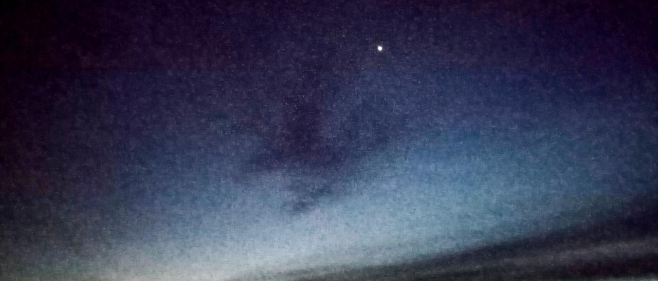 Venus en el horizonte oeste