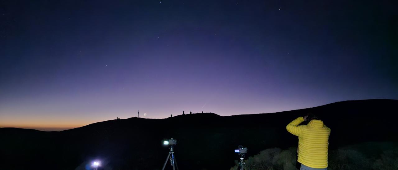 Observando el cometa C/2023 A3 sobre el OT