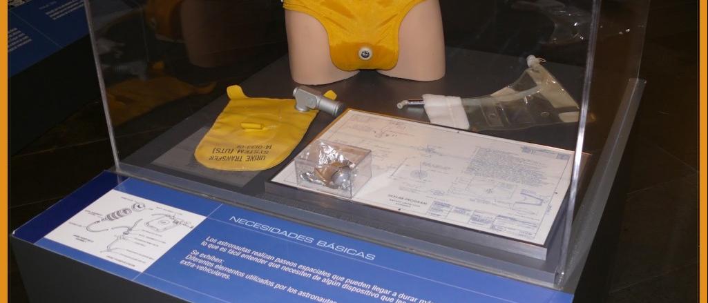 Módulo de la exposición itinerante del INTA “Vivir en el Espacio: desafío del siglo XXI”, durante su permanencia en el Museo de la Ciencia y el Cosmos en 2008. Foto: Carmen del Puerto.