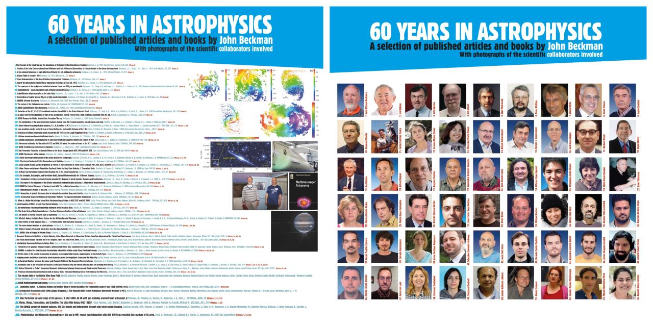 Cartel de la reunión "60 años en astrofísica"