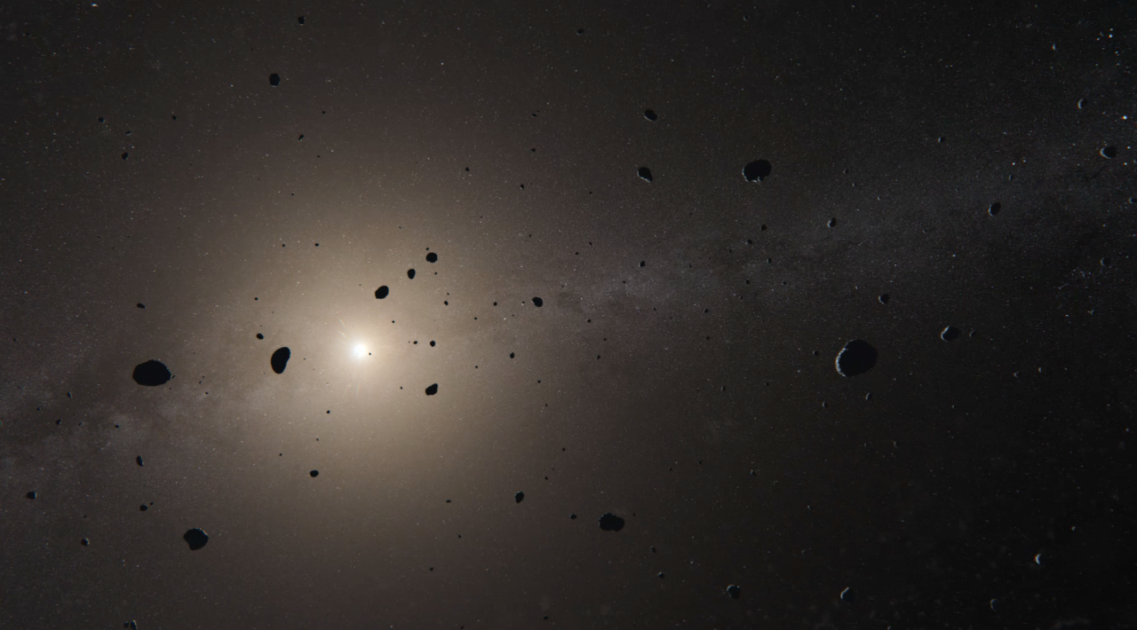 Frame of the video Traveling on a Comet. Credit: Virtualisrealitates