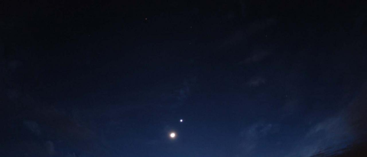 Venus and the Moon