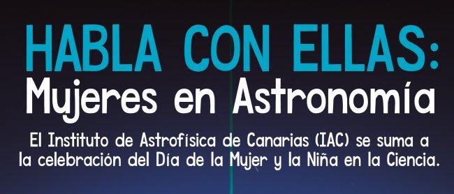 “HABLA CON ELLAS: mujeres en Astronomía”