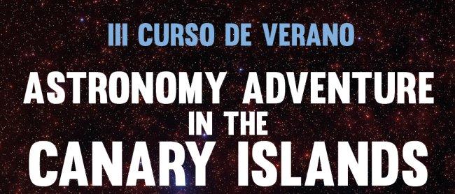 Cartel del curso de profesorado "Astronomy Adventure in the Canary Islands 2017". Crédito: IAC
 