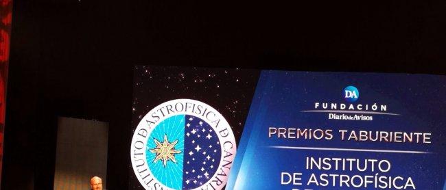 El Instituto de Astrofísica de Canarias recibe el Premio Taburiente 2017